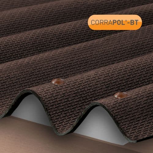 Corrapol-BT Brown Bitumen Corrugated Roof Sheets