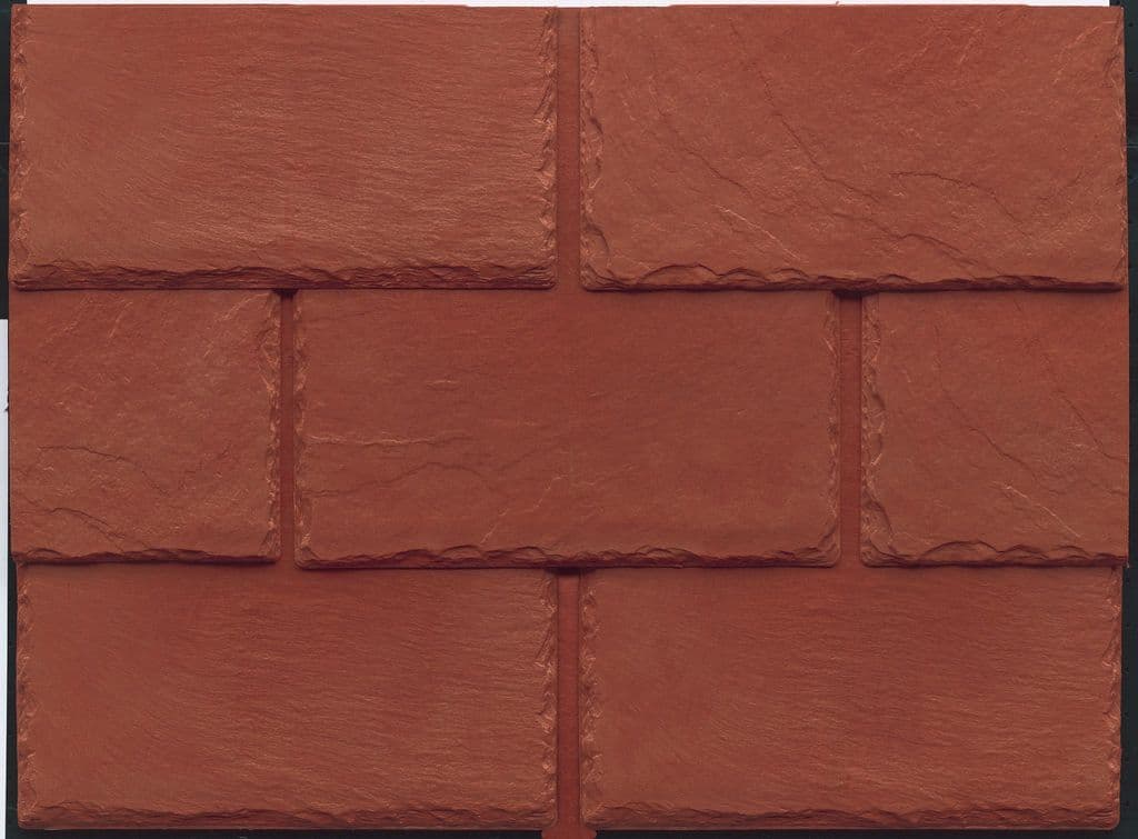 Tapco  Classic Synthetic Slate Tile - Brick Red (25 Pack)