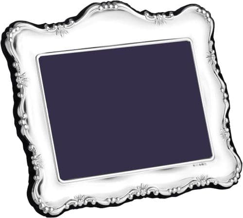 Carrs Sterling Silver Floral Edge 6x4" Photo Frame PDR3L
