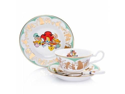 English Ladies Disney Alice in Wonderland Mad Hatter Tea Set