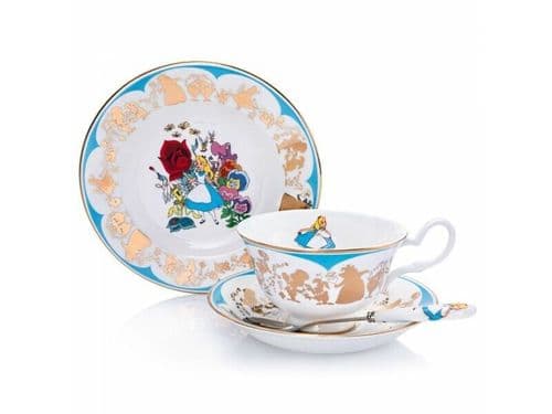 English Ladies Disney Alice in Wonderland Tea Set