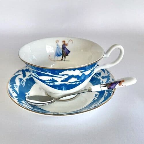 English Ladies Disney Frozen 2 Sisters Forever Tea Cup & Saucer