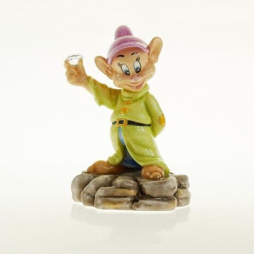 English Ladies Disney Snow White Diamond Mine Dopey Dwarf Figurine