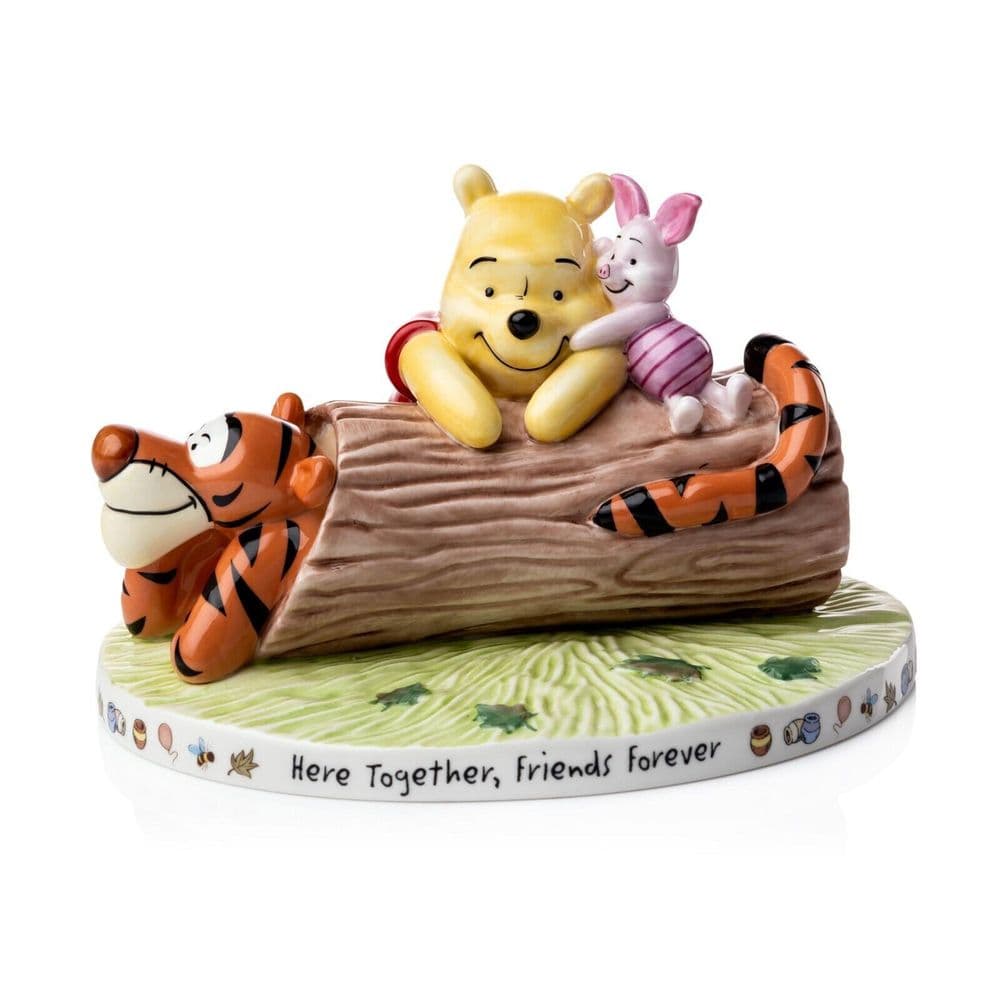 English Ladies Disney Winnie the Pooh Here Together, Friends Forever Figurine