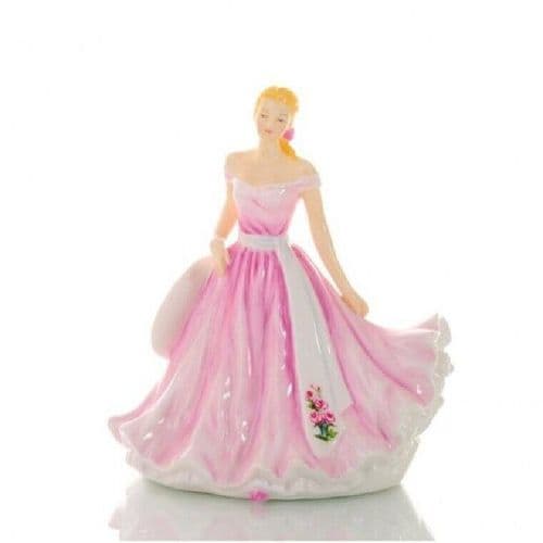 English Ladies Flower of the Month June (Rose) Figurine