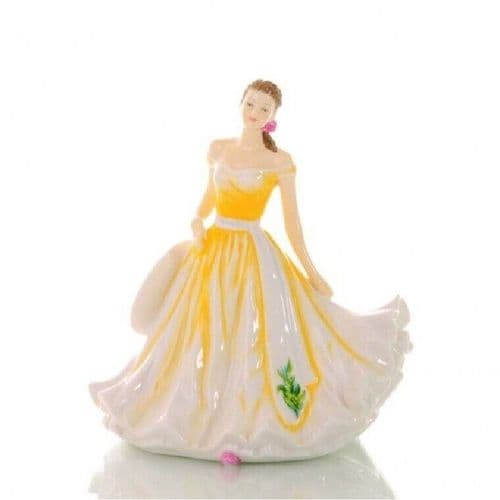 English Ladies Flower of the Month May (Lily of the Valley) Figurine