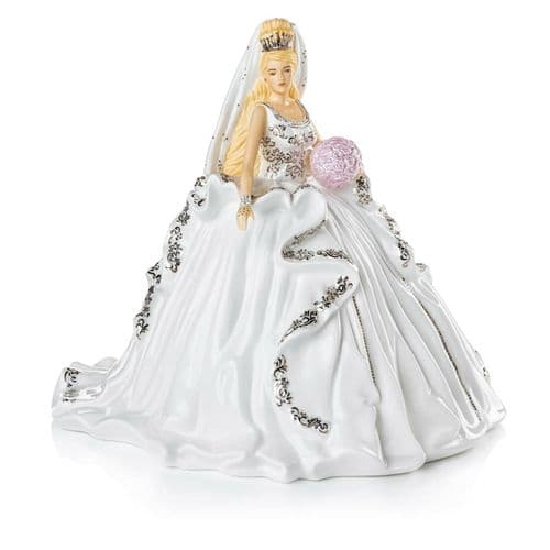 English Ladies Thelma Madine Gypsy Affection Bride Figurine : Blonde
