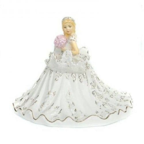 English Ladies Thelma Madine Mini Gypsy Elegance Bride Figurine : Blonde