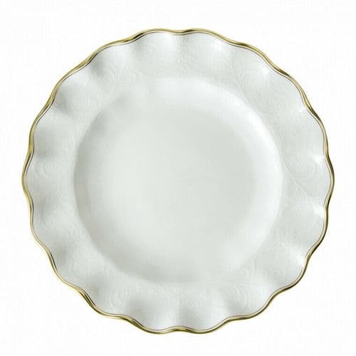 Royal Crown Derby 1st Quality Darley Abbey Pure 8" Fluted Dessert Plate