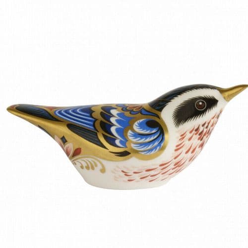Royal Crown Derby 1st Quality Garden Nuthatch Paperweight