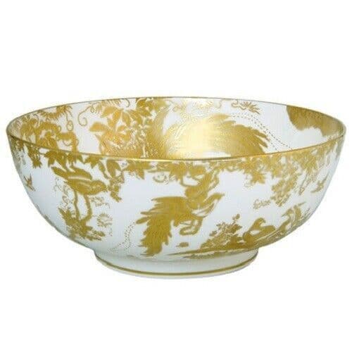 Royal Crown Derby 1st Quality Gold Aves Salad Bowl