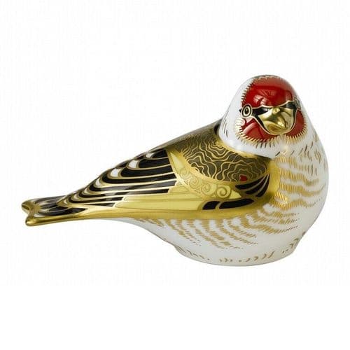 Royal Crown Derby 1st Quality Goldfinch Paperweight