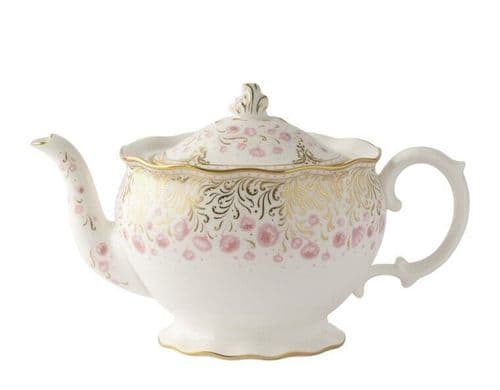 Royal Crown Derby 1st Quality Pink Peony Teapot