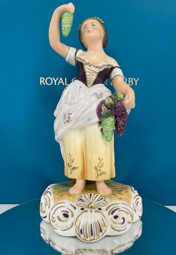 Royal Crown Derby 1st Quality Sculptural Figurine : Autumn  .