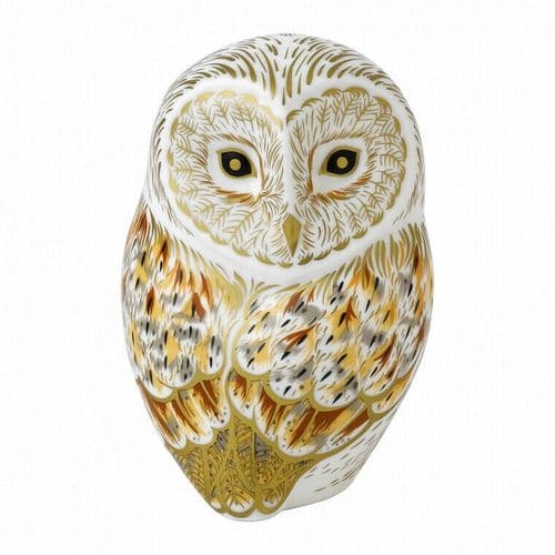 Royal Crown Derby 1st Quality Winter Owl Paperweight