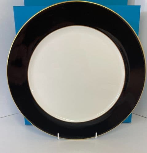 Royal Crown Derby 2nd Quality Black Band 12" Service Plate