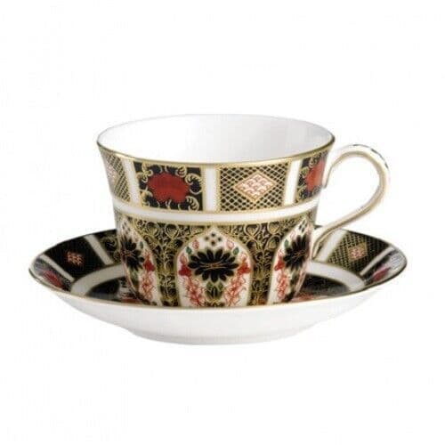 Royal Crown Derby 2nd Quality Old Imari 1128 Tea Cup & Saucer