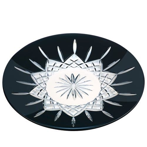 Waterford Crystal Lismore Black Decorative Plate 12"