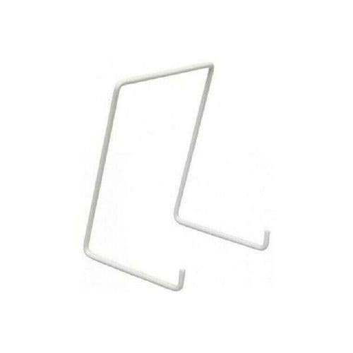 White Nylon Coated Large Dinner Plate Display Stand : Pack of 10