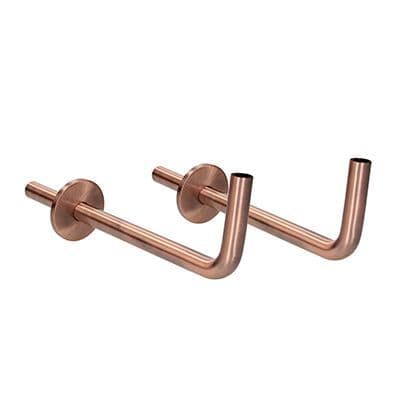 Angled Tails and Decoration Wall Cover Plates 300mm - Antique Copper