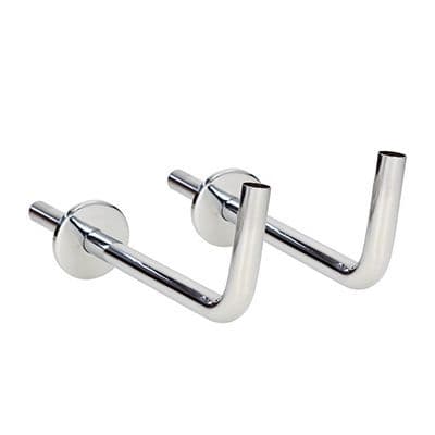 Angled Tails and Decoration Wall Cover Plates 300mm - Chrome