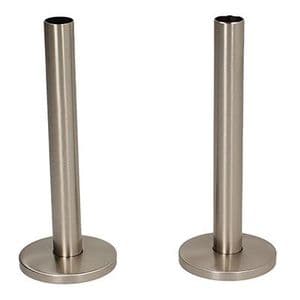 Tails and Decoration Floor Cover Plates 130mm - Satin Nickel