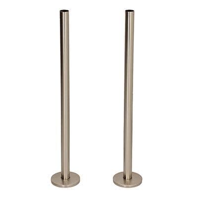 Tails and Decoration Floor Cover Plates 300mm - Satin Nickel