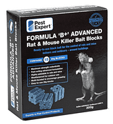 Pest Expert Formula 'B' Rat Poison Bait Blocks 300g (15 blocks)