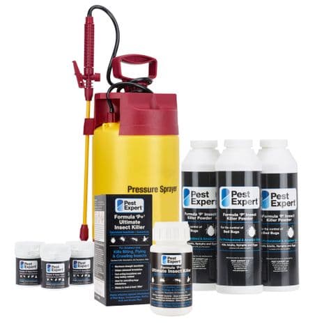 Pest Expert Ultimate Bed Bug Killer Spray (10L), 3 x Powders, 3 x Smoke Bombs (11g) & Sprayer