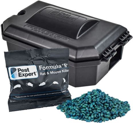 Rat Poison Kit 1 with 1kg Pest Expert Formula 'B'. Pest-Expert.com