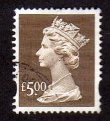 £5.00 'BROWN' FINE USED