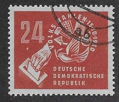 1950 24pf  ' EAST GERMANY - PEOPLES VOTE' FINE USED*