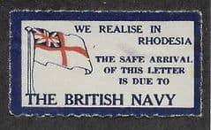 1960'S ? 'WE REALISE IN RHODESIA...' POSTAGE LABEL