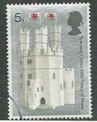 1969 5d 'INVESTITURE OF HRH PRINCE OF WALES - THE EAGLE TOWER' FINE USED