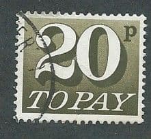 1970 20P 'OLIVE BROWN'    FINE USED