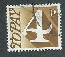 1970 4P 'YELLOW BROWN'    FINE USED
