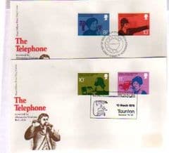 1976 'THE TELEPHONE' 2 COVERS X APPROPIATE PMKS