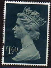 1977 £1.60 'PALE DRAB/GRN BLUE' FINE USED