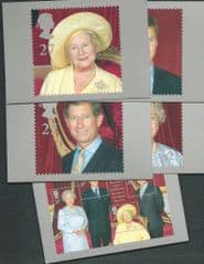 2000 SET 'QUEEN MOTHERS 100TH BIRTHDAY' MINT PHQ CARDS  5 PHQ CARDS