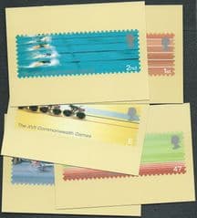 2002 SET 'COMMONWEALTH GAMES' MINT PHQ CARDS  5 PHQ CARDS
