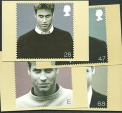 2003 SET 'PRINCE WILLIAM' MINT PHQ CARDS  4 PHQ CARDS