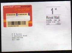 2006 1st 'ROYAL MAIL' WHITE LABEL (TR2)ON COVER