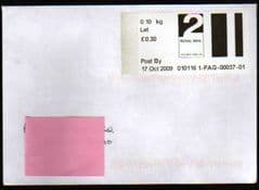 2009 2ND 'POST & GO -'(COLCHESTER)(F.D) LABEL COVER
