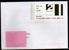 2009 2ND 'POST & GO -'(ST ALBANS)(F.D) LABEL COVER