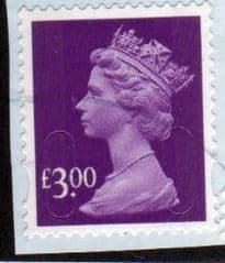 2009 £3.00 'SECURITY MACHINS' FINE USED