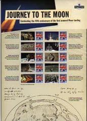 2009 '40TH ANN OF FIRST LANDING ON THE MOON' SHEET