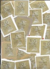 200gm 'HORIZON LABELS - GOLD TYPES ONLY   (APPROX 240 LABELS)
