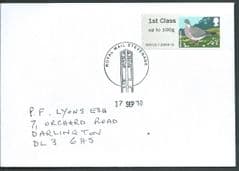 2010 1ST CLASS 'BIRDS 1' F.D.C FINE USED ON COVER