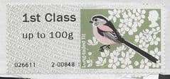 2011 1ST (UPTO 100g) 'BIRDS SERIES  II- LONG TAILED TIT ' FINE USED