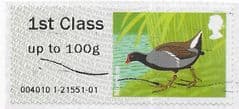 2011 1ST (UPTO 100g) 'BIRDS SERIES II -MOORHEN ' FINE USED